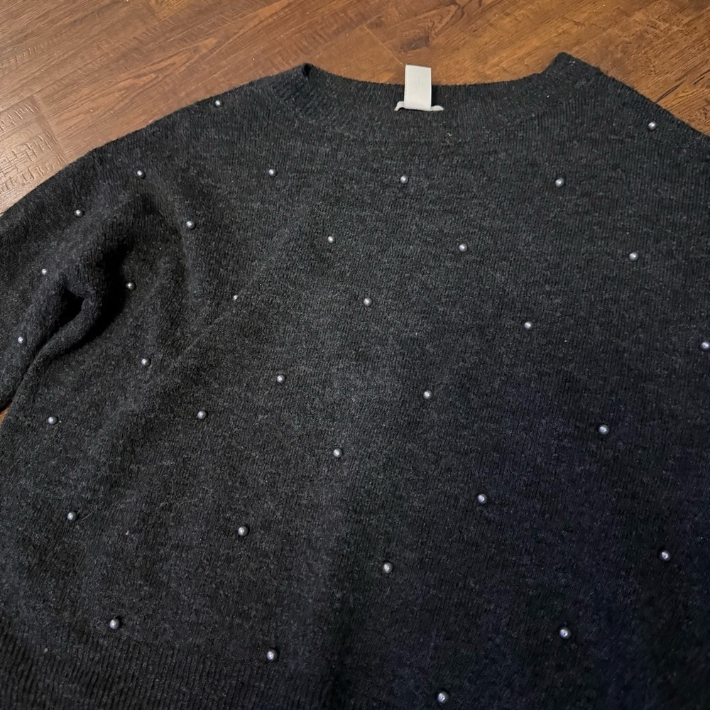 H&M Grey Embellished Sweater - Picture 2 of 4